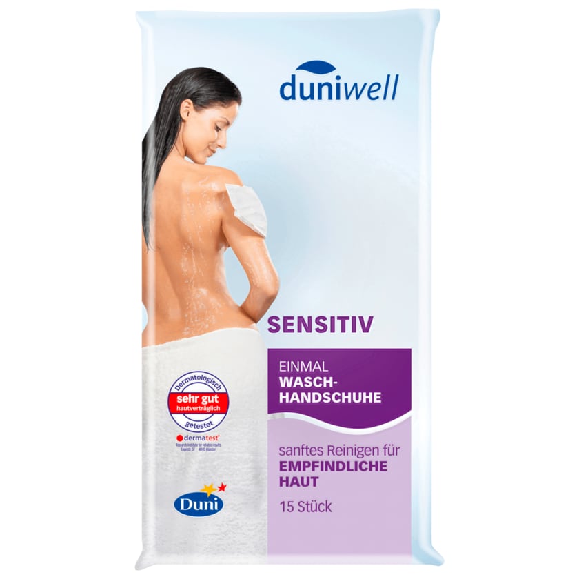 Duniwell Einmal-Waschhandschuhe Sensitiv 15 Stück